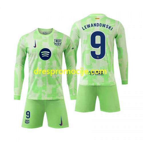 FC Barcelona Robert Lewandowski 9 Dres Dječji Treći 2024/2025 Dugim Rukavima FC Barcelona Robert Lewandowski 9 Dres Dječji Treći 2024/2025 Dugim Rukavima